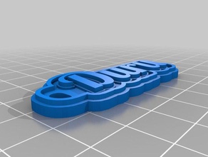 duru Anahtarlık özelleştirilmiş 3d print model - Mito3D