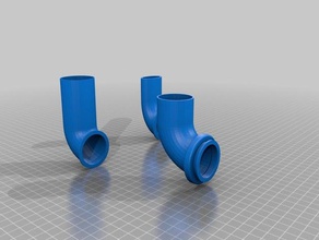 Rohr-Ventilator swivel ring 3d drucken 3d print model - Mito3D