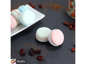 macarons food drink alfaplus color cookie dish filoalfa french model pastels pastry 3d print model - Mito3D