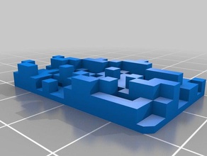 özelleştirilmiş ikili benim karo matematik sanat 3d print model - Mito3D
