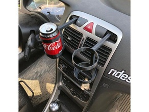 peugeot 307 podem suporte para garrafa de água pode titular carro o copo da bebida refrigerante lata 3d print model - Mito3D