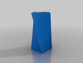 bambou twist vase décor en 3d print model - Mito3D