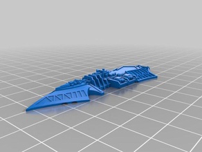cismática de la clase caos luz crucero juguete juego accesorios battlefleet gothic 3d print model - Mito3D