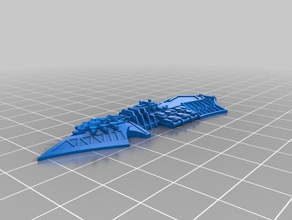 heretic class light chaos cruiser toy game accessories battlefleet gothic 3d print model - Mito3D
