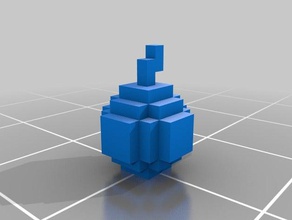 minecraft elma 3d baskı 3d print model - Mito3D