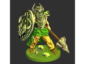 knight figure people dd dungeons dragons miniature wargaming warrior 3d print model - Mito3D