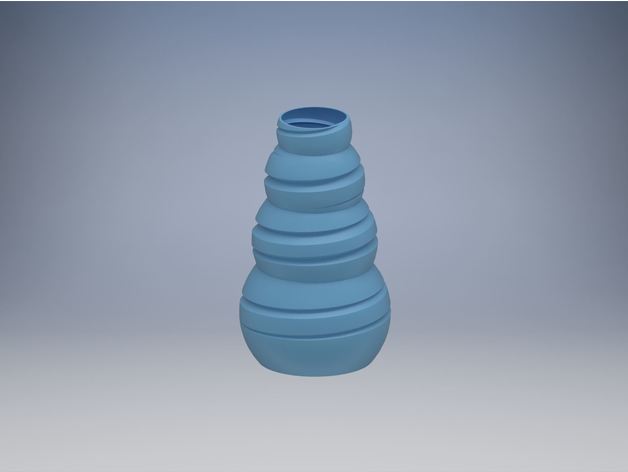 vase Spirale spiral twisted vase-Modus 3D print model - Mito3D