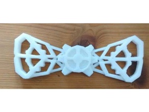 gear bow tie accessories bowtie fashion gears steampunk 3d print model - Mito3D