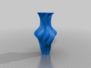 curvy vase eight autodesk fusion 360 easy print fun large sculptures spiral mode 3d print model - Mito3D