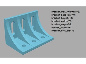 l'angle de la plaque personnalisable machine outils angle fixation scie à ruban cnc routeur le bricolage support montage table 3d print model - Mito3D