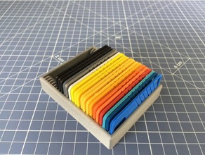 customizable tray filament sample cards anything 3d printer accessories 3d print model - Mito3D