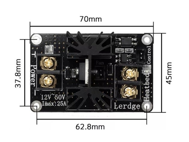 mosfet tronxy x3 p802e x1 x3a gli 3D print model - Mito3D