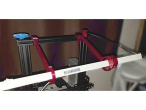 led support de lampe ender 3 d l'imprimante accessoires clip câble bureau montage 3d print model - Mito3D