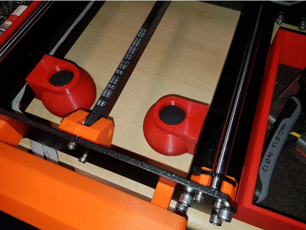 düşük profil aletsiz prusa i3mk3s squash topu ayak vibrationsnoise izolatör damper 3d yazıcı aksesuarlar 3030 ekstruzyon azaltma 3D print model - Mito3D