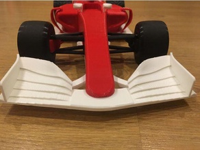 openrc f1 2019 reforzado alerón delantero 3d la impresión crashproof danielnoree daniel noree formula1 openrcproject remix 3d print model - Mito3D