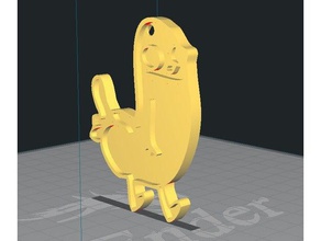 duckbutt keychains dickbutt 3d print model - Mito3D
