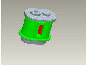 roots-Gebläse diy Luft Kompressor 3d print model - Mito3D