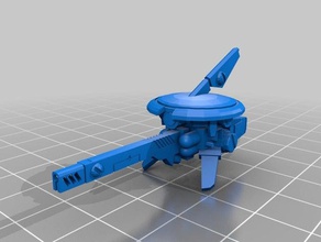 espaço comunistas sniper drone reformulado veículos tau warhammer 40k 3d print model - Mito3D