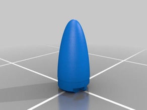 rocket nose cone physics astronomy 3d print model - Mito3D