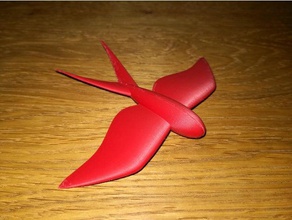 swallow bird 3d print model - Mito3D