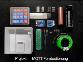 mqtt fernbedienung diy battery shield box esp8266 gadget remote control smarthome wemos d1 mini wifi 3d print model - Mito3D