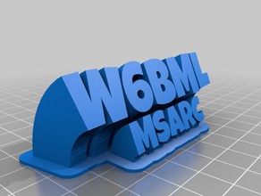 w6bmlclubsign ofis özelleştirilmiş 3d print model - Mito3D