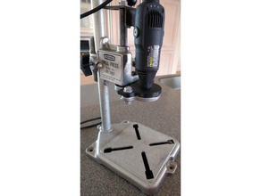 dremel tool mount craftsman portable drill press fusion 360 3d print model - Mito3D