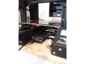 ender 3 raspberry pi 23 mount moved rail 3d printer accessories creality ender3 case 3d print model - Mito3D
