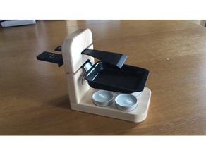 monoclette quatro &agrave raclette individuel a cozinha jantar bricolage queijo madeira 3d print model - Mito3D