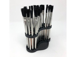 paintbrush holder 02 art tools model painting organizer stand 3d print model - Mito3D