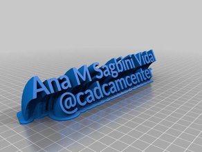 ana maria sagbini vidal office personalizado 3d print model - Mito3D