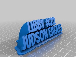libby targhetta 2 office personalizzato 3d print model - Mito3D