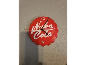 nuka cola clock signs logos 3d print model - Mito3D
