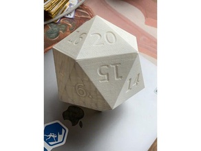 magnetic d20 dice box customizable die dungeons dragons 3d print model - Mito3D