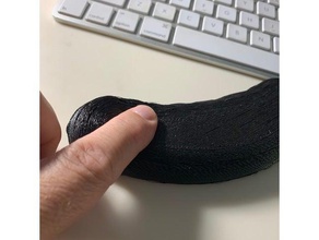 wrist cushion computer flexible filament 3d print model - Mito3D