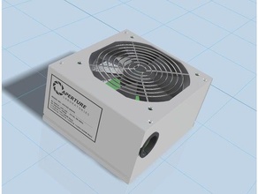 model atx psu computer power supply 3d print model - Mito3D