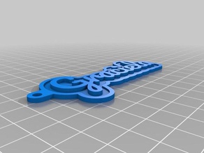 graciela keychains customized 3d print model - Mito3D