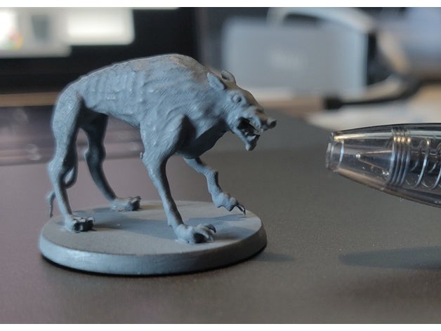 hellhound d&d no molestar dnd miniatura dungeons dragons en las miniaturas 3D print model - Mito3D