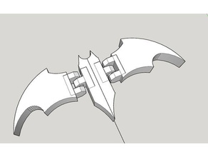 articulated batman symbol 3d printing logo dc comics 3d print model - Mito3D