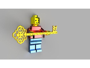 lego adam Anahtarlık tutucu anahtar 3d print model - Mito3D