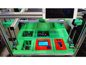 printer bottom 400x400mm profile 2020 3d parts 3d print model - Mito3D