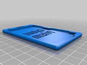 mi id personalizado cardbadge de la barra superior oficina 3d print model - Mito3D