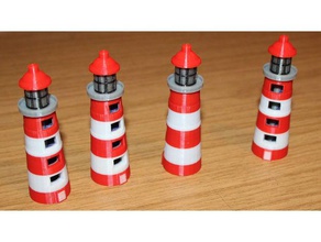little lighthouse buildings structures 3d print model - Mito3D