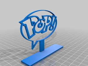 logo pop i segni loghi 3d print model - Mito3D