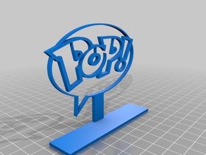 logotipo de pop signos logotipos 3d print model - Mito3D