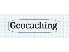 simple geocaching logo sport à l'extérieur madewithtinkercad 3d print model - Mito3D