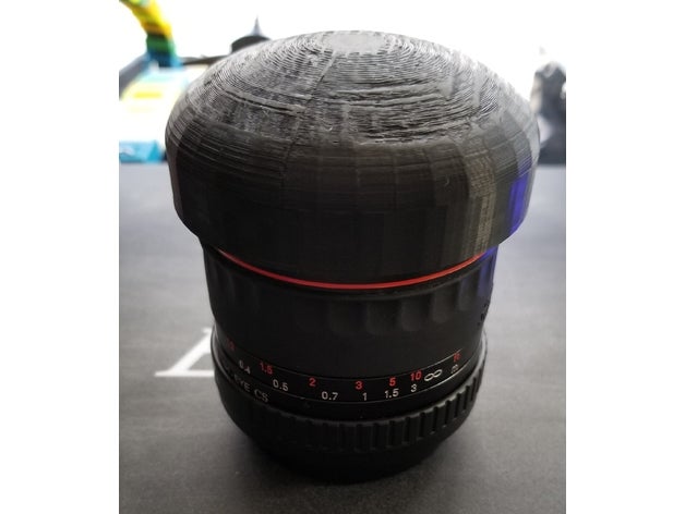 fisheye lens cap 3D print model - Mito3D