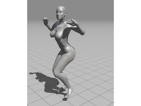 dancing female people 3d print model - Mito3D