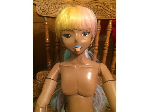 bjd maschio modifiche articolato modello ragazzo bambola luci di sesso maschile meshmixer 3D print model - Mito3D