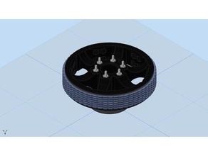 ultralightweight 6in diameter traction wheel first frc robotics 3d print model - Mito3D